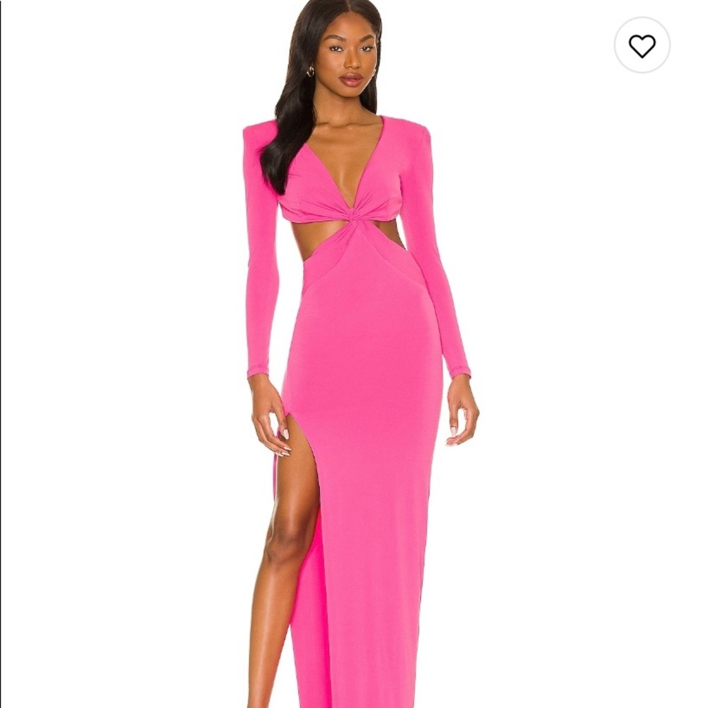 Nookie Jewel Gown in Neon Pink, Size Small, worn once